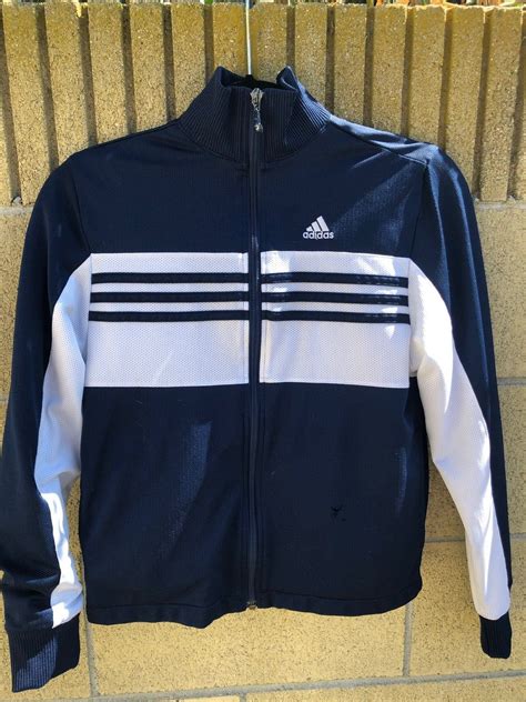 Adidas track jacket with turtleneck